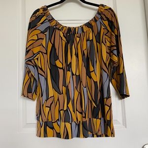 AGB Yellow / Gold  3/4 Sleeve Light XL Top
